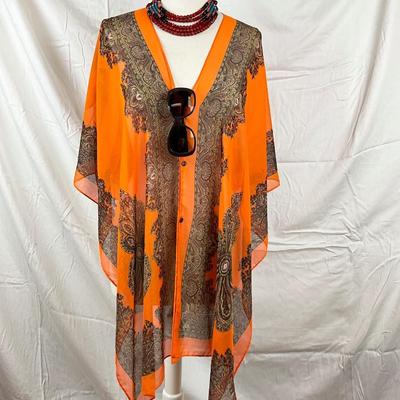 079 Orange Paisley Lot