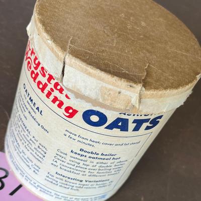 Depression Era Oat Meal Canister