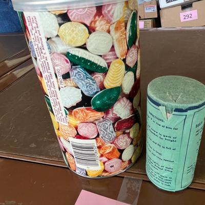 Two cardboard containers
