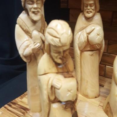 Olive Wood Nativity Scene