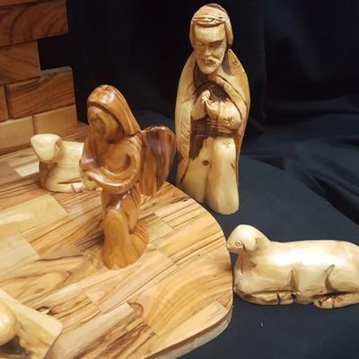 Olive Wood Nativity Scene