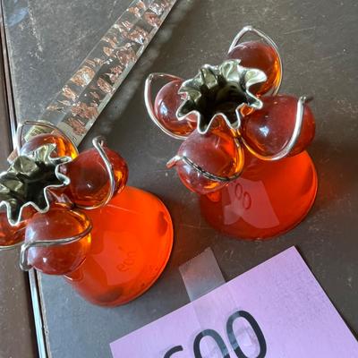 WOW!!! Lucite Candle Holders w/ Lucite Candles