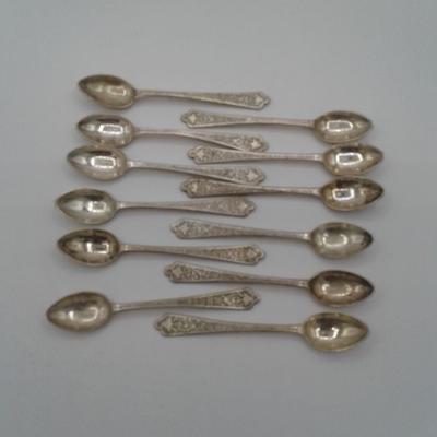 12 Antique Demitasse Spoons