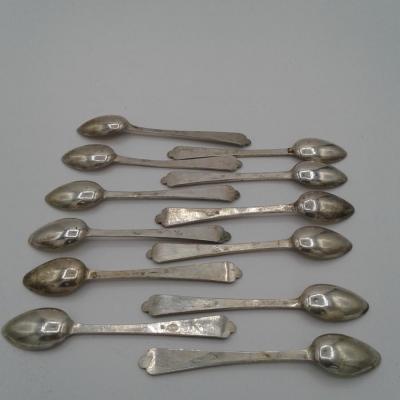 12 Antique Demitasse Spoons