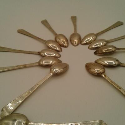 12 Antique Demitasse Spoons