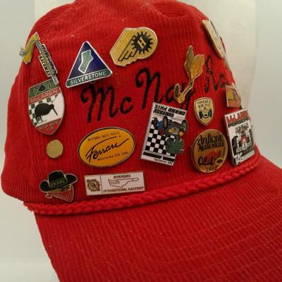 Red Cordurory McNair Racing Cap