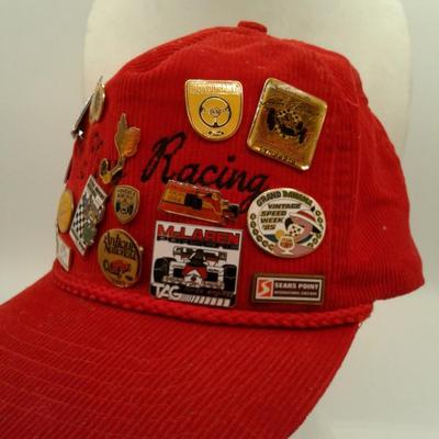 Red Cordurory McNair Racing Cap