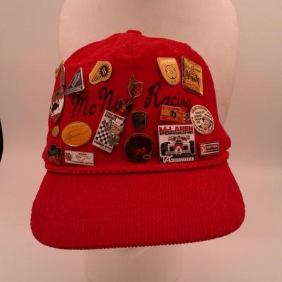 Red Cordurory McNair Racing Cap