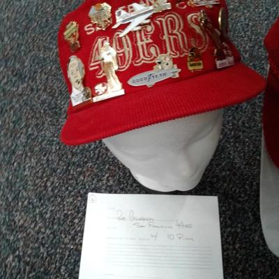 49ers Hat  Red Curdurory