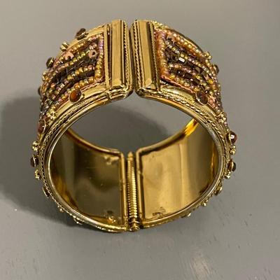 NEW Beaded Bangle Cuff Bracelet