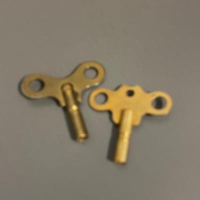 Two Vintage Clock Keys