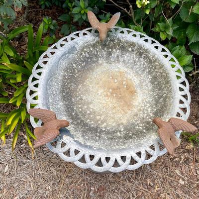 Metal Bird Bath