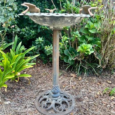 Metal Bird Bath