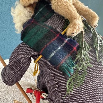 Signed Al Kidwell Skier Santa - Crash Kringle