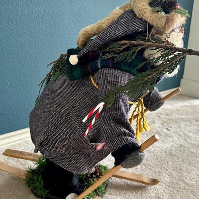 Signed Al Kidwell Skier Santa - Crash Kringle