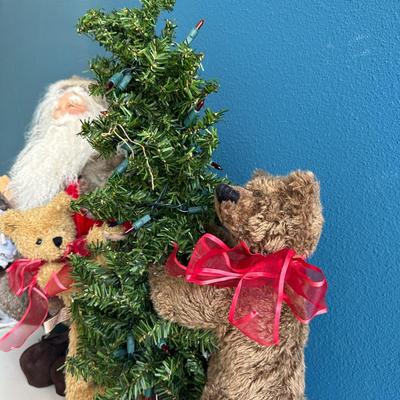 Teddy Bear Christmas Santa