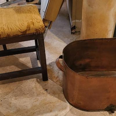 Antique Copper Wash Tub Lot