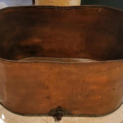 Antique Copper Wash Tub Lot