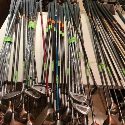 Over 75 Golf Clubs Lot