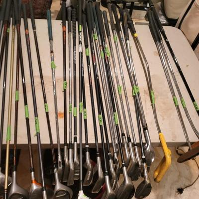 Over 75 Golf Clubs Lot