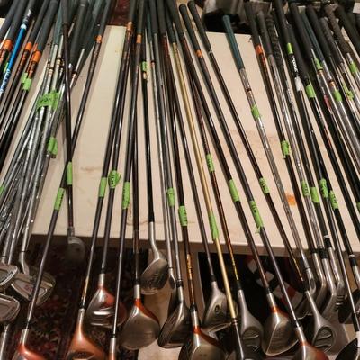 Over 75 Golf Clubs Lot