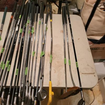 Over 75 Golf Clubs Lot