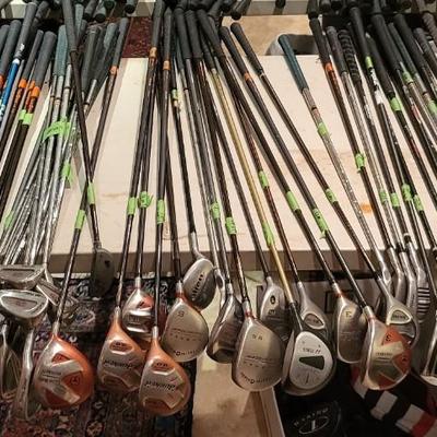 Over 75 Golf Clubs Lot