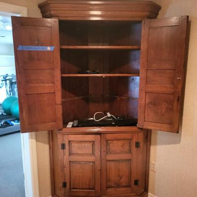 Wood Corner Cabinet