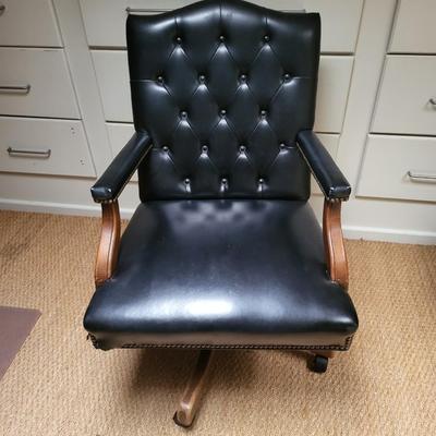 Black Leather Office Chair