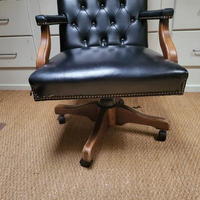 Black Leather Office Chair