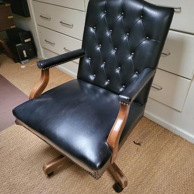 Black Leather Office Chair