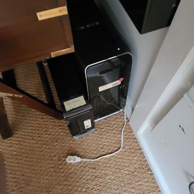 Wood Office Desk with Computer