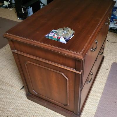 Wood 2 Drawer File Cabinet