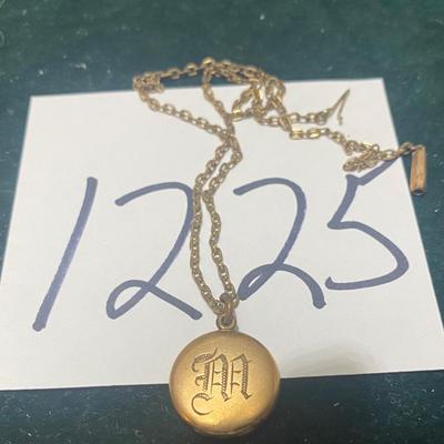 Vintage M Locket