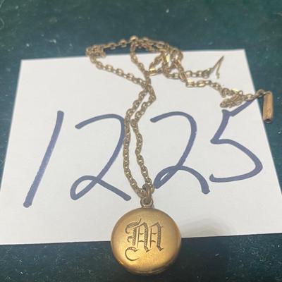 Vintage M Locket
