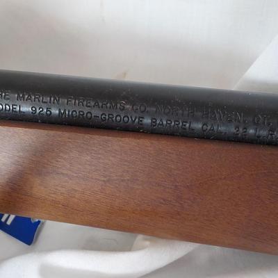 Brand new Marlin Model  925/ 22cal LR, / est. $225 to $420.