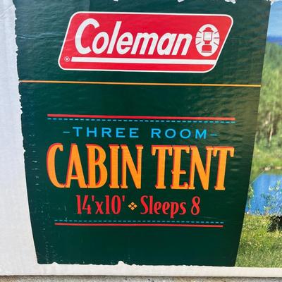 COLEMAN 3 Room Cabin Tent 14â€™ x 10â€™