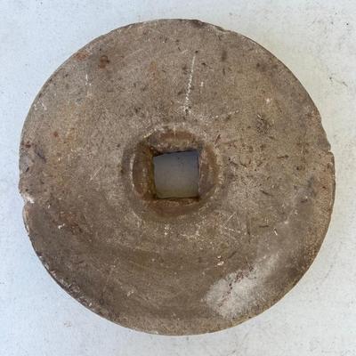 Grinding Stone & Wagon Wheel