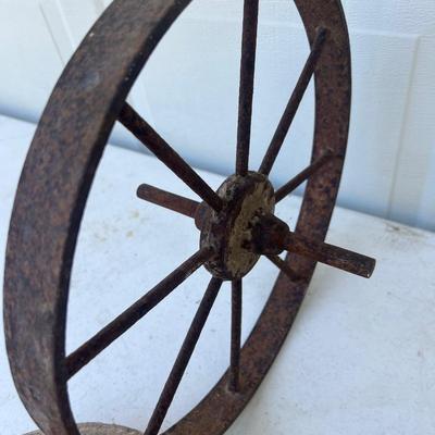 Grinding Stone & Wagon Wheel