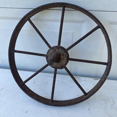 Grinding Stone & Wagon Wheel