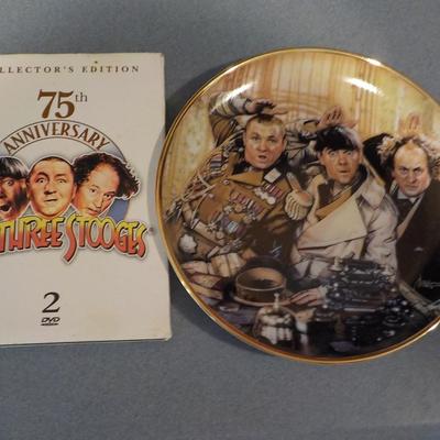 3 Stooges American born Icon's, CD's and Color registered Plate/ est. $30 to $100.