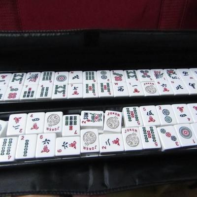 Mahjongg Game Set in Canvas Carry Case