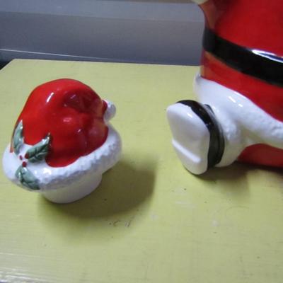 Whimsical Ceramic Santa Christmas Seasonal Teapot