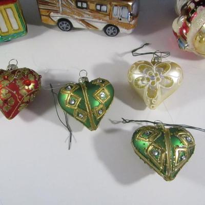 Vintage Glass Seasonal Christmas Tree Ornaments