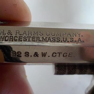 "The American" H & R Arms Worcester, Ma.  firearms, 32 cal. double action./ est. $130to $200.