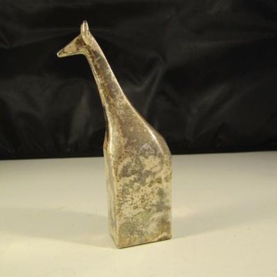 Dansk Designs Japan Silver Plated Giraffe Statuette Paperweight