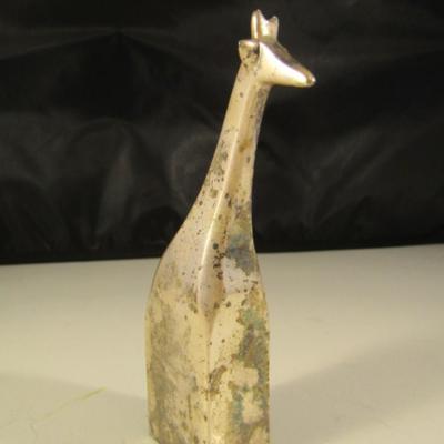 Dansk Designs Japan Silver Plated Giraffe Statuette Paperweight
