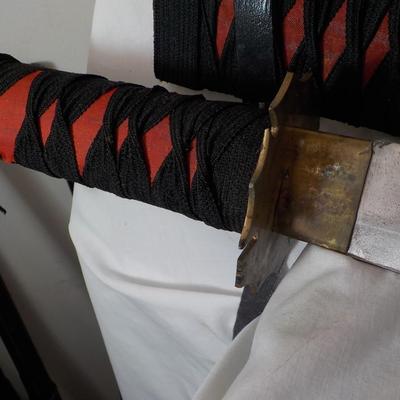 Japanese Ceremonial fraternal sword. 34 in. est. $50 to $130.