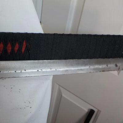 Japanese Ceremonial fraternal sword. 34 in. est. $50 to $130.