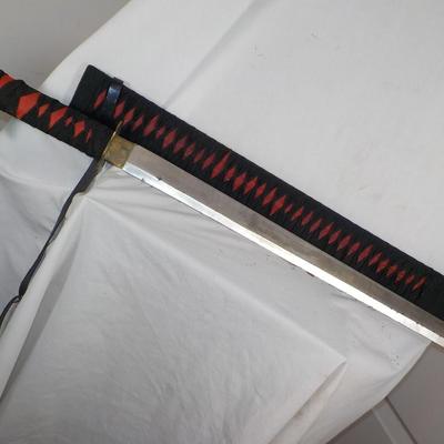 Japanese Ceremonial fraternal sword. 34 in. est. $50 to $130.